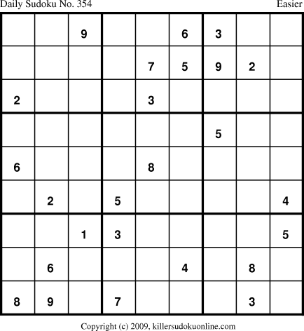 Killer Sudoku for 2/25/2009