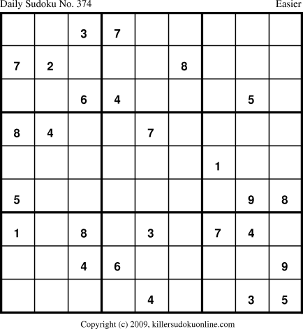 Killer Sudoku for 3/17/2009