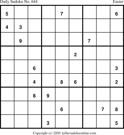 Killer Sudoku for 12/7/2009