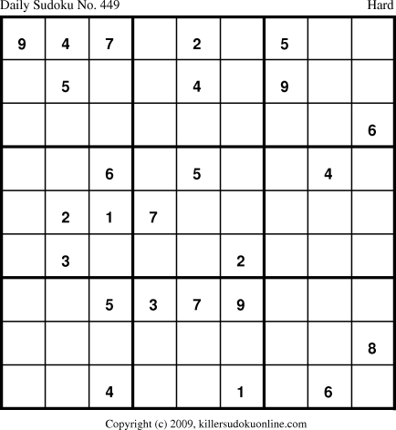 Killer Sudoku for 5/31/2009