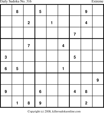 Killer Sudoku for 1/18/2009