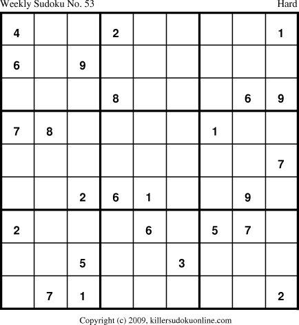 Killer Sudoku for 3/9/2009