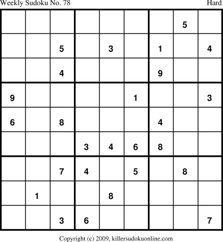 Killer Sudoku for 8/31/2009