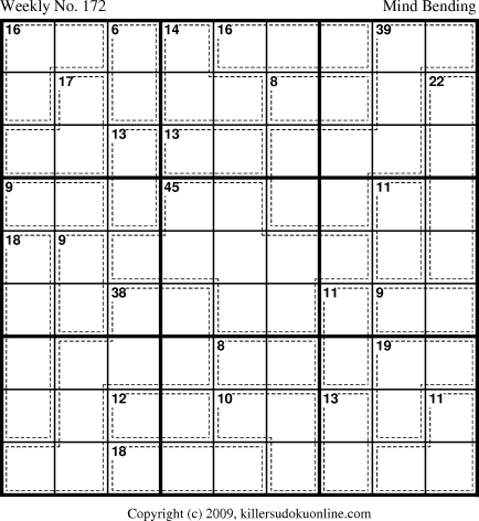 Killer Sudoku for 4/20/2009