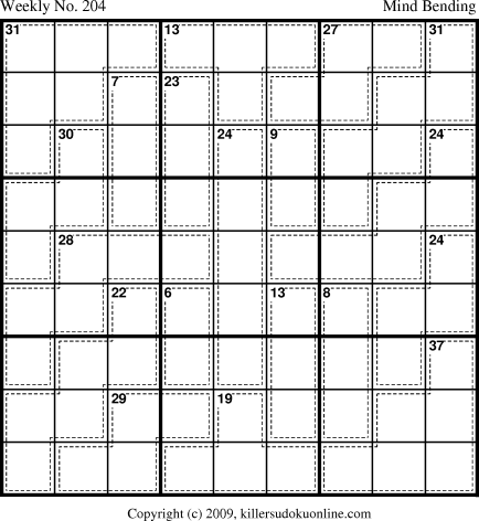 Killer Sudoku for 11/30/2009