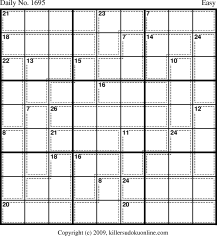 Killer Sudoku for 8/9/2010