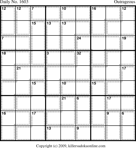 Killer Sudoku for 5/9/2010