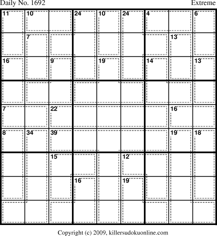 Killer Sudoku for 8/6/2010