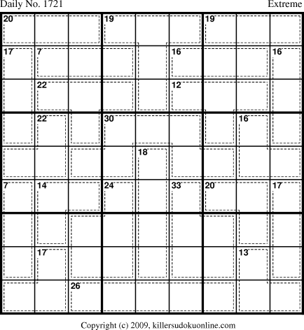 Killer Sudoku for 9/4/2010