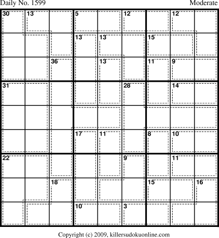 Killer Sudoku for 5/5/2010