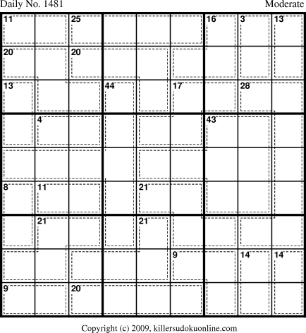 Killer Sudoku for 1/7/2010