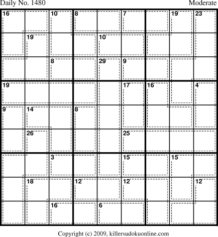 Killer Sudoku for 1/6/2010