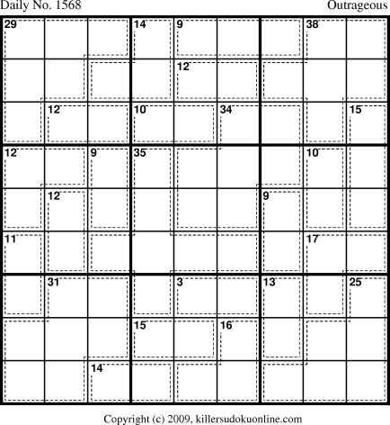 Killer Sudoku for 4/4/2010