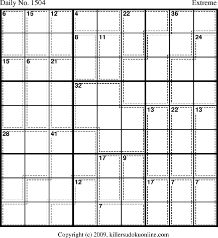 Killer Sudoku for 1/30/2010