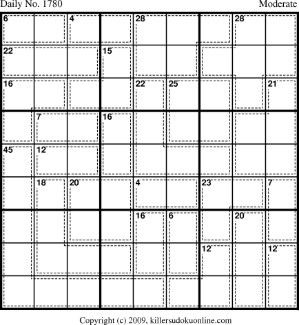Killer Sudoku for 11/2/2010