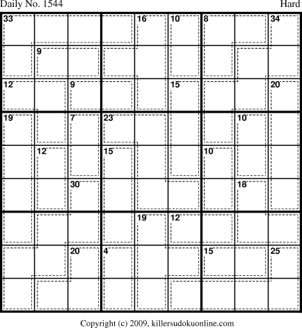 Killer Sudoku for 3/11/2010