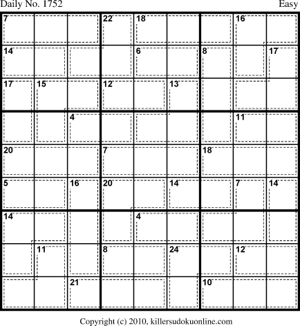 Killer Sudoku for 10/5/2010