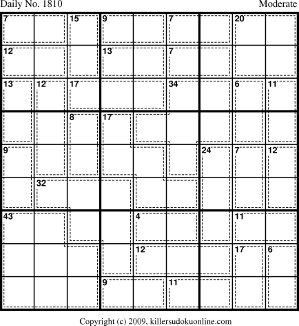 Killer Sudoku for 12/2/2010
