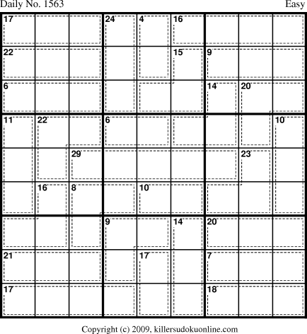 Killer Sudoku for 3/30/2010