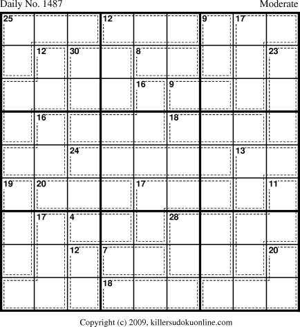 Killer Sudoku for 1/13/2010