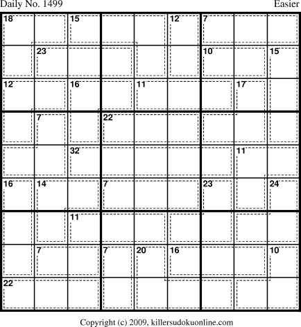 Killer Sudoku for 1/25/2010