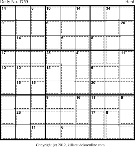 Killer Sudoku for 10/8/2010