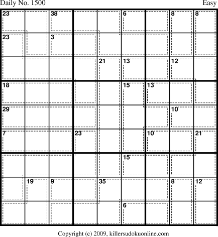 Killer Sudoku for 1/26/2010