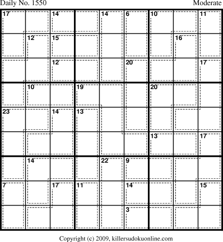Killer Sudoku for 3/17/2010