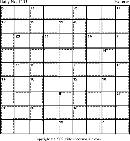 Killer Sudoku for 1/29/2010