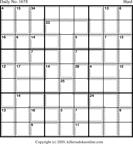 Killer Sudoku for 7/23/2010