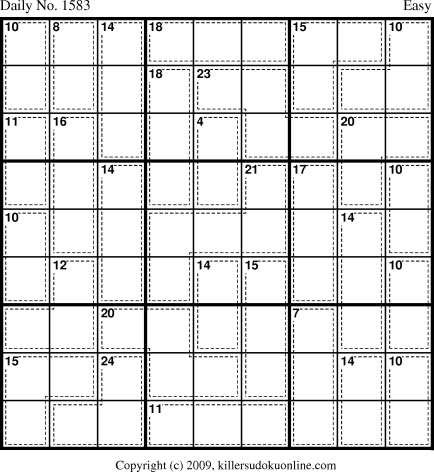 Killer Sudoku for 4/19/2010