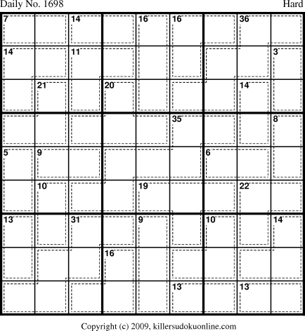 Killer Sudoku for 8/12/2010