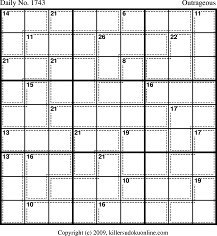 Killer Sudoku for 9/26/2010