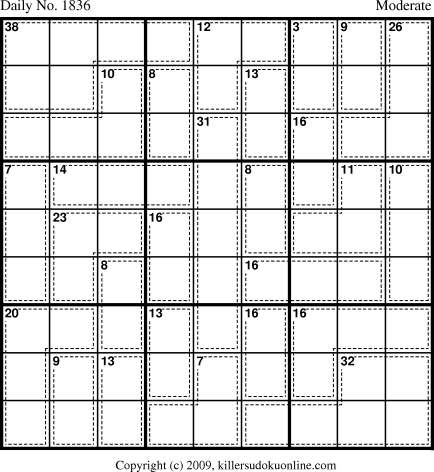 Killer Sudoku for 12/28/2010