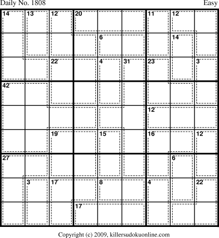 Killer Sudoku for 11/30/2010