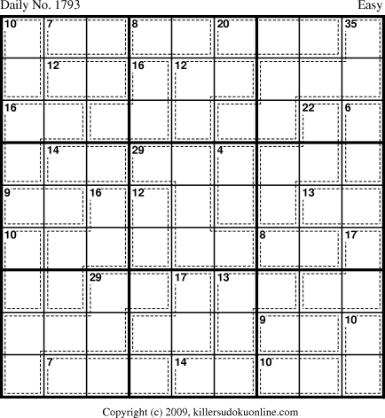 Killer Sudoku for 11/15/2010