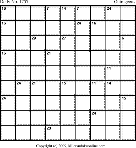 Killer Sudoku for 10/10/2010