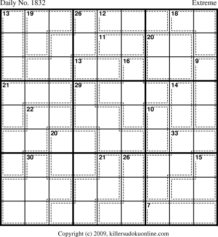 Killer Sudoku for 12/24/2010
