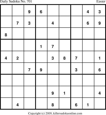 Killer Sudoku for 2/2/2010