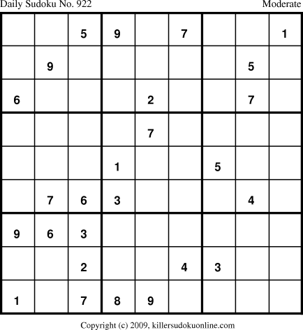 Killer Sudoku for 9/11/2010