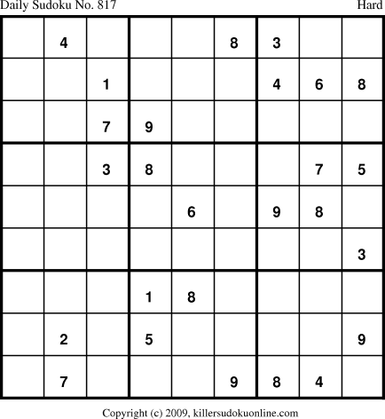Killer Sudoku for 5/29/2010