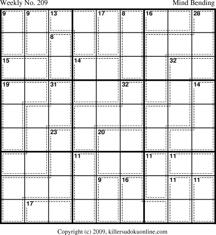 Killer Sudoku for 1/4/2010
