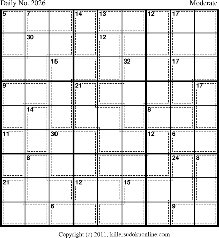 Killer Sudoku for 7/6/2011