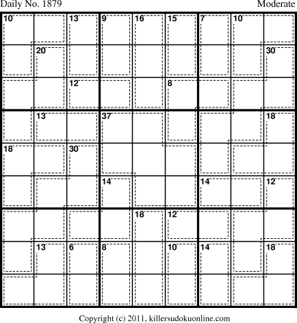 Killer Sudoku for 2/9/2011