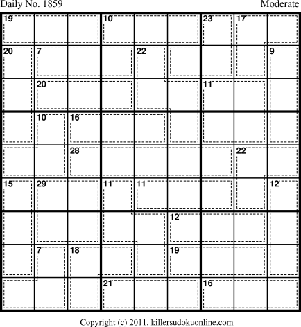 Killer Sudoku for 1/20/2011