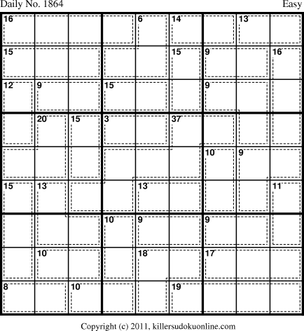 Killer Sudoku for 1/25/2011