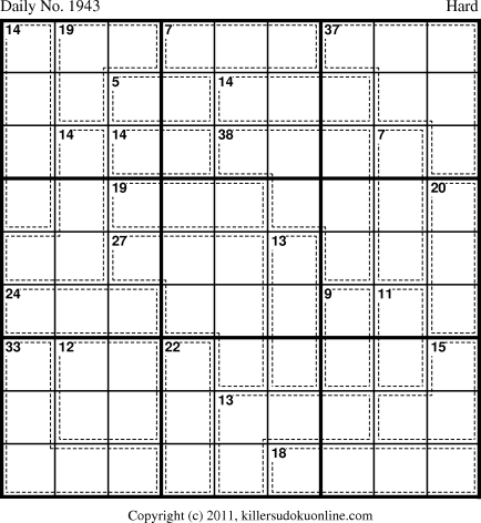 Killer Sudoku for 4/14/2011