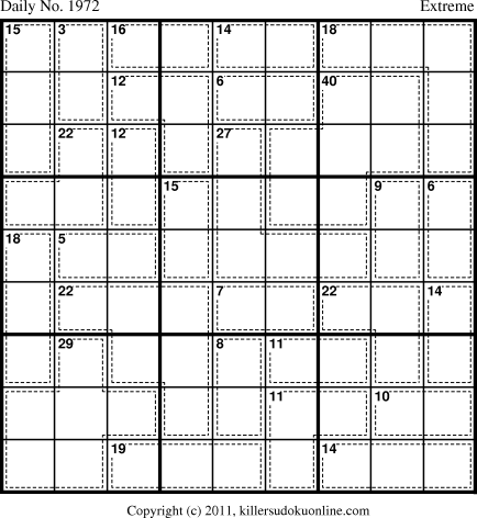 Killer Sudoku for 5/13/2011