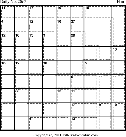 Killer Sudoku for 8/12/2011