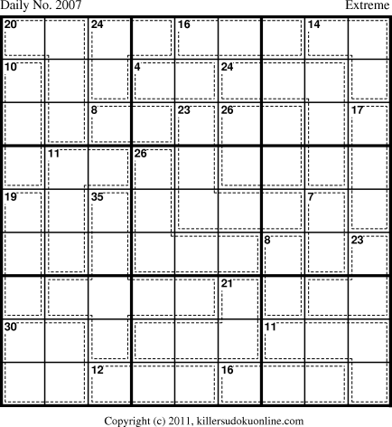 Killer Sudoku for 6/17/2011